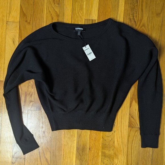 Express Sweaters - NWT Express Women’s Small Black Batwing Sweater